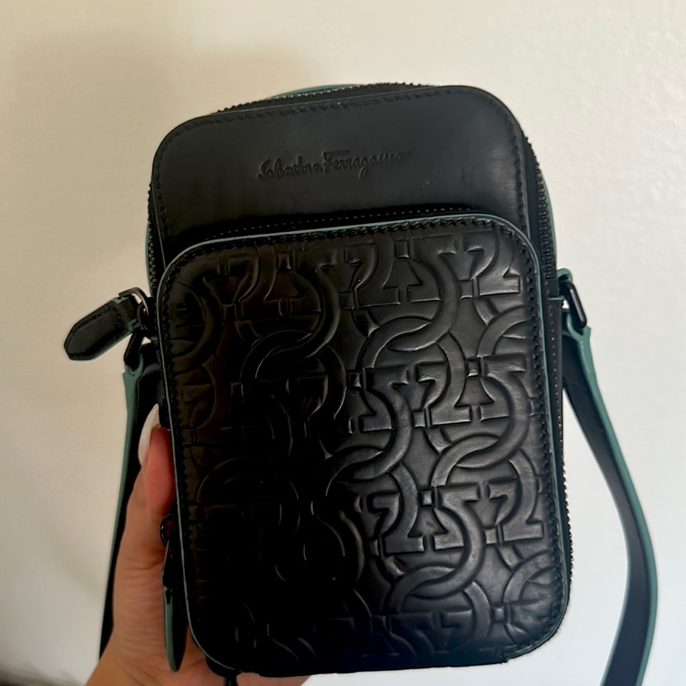 Salvatore Ferragamo cross body money passport bag